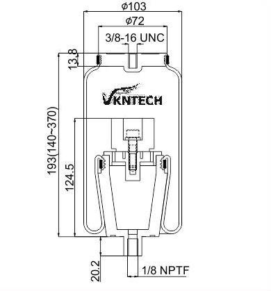 Goodyear 1s4074 Кабинные воздушные пружины для Euro Truck 66003-3201 Рукава воздушные пружины VKNTECH 1S4074