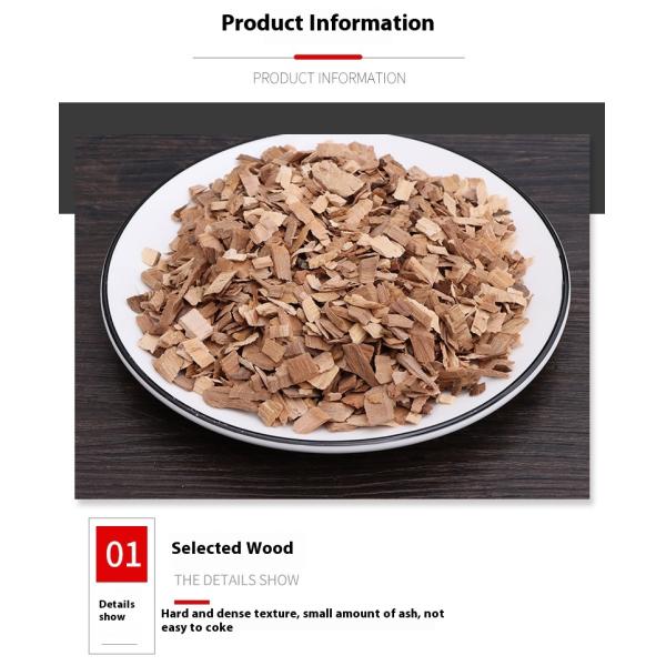 Herramientas de bar Premium Whiskey Chips de madera coctel fumador de chips de fruta de madera