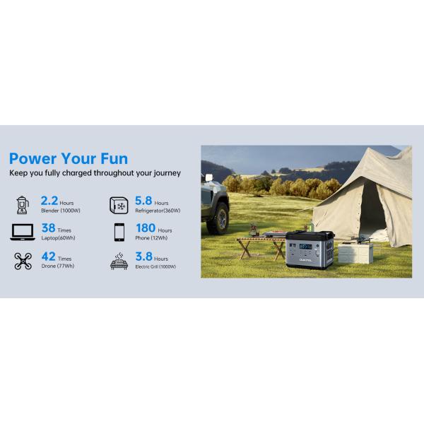 Solar Power Supply Fast Charging Solar Generator 2400W 2500W Powerstation EU Portable Power Station