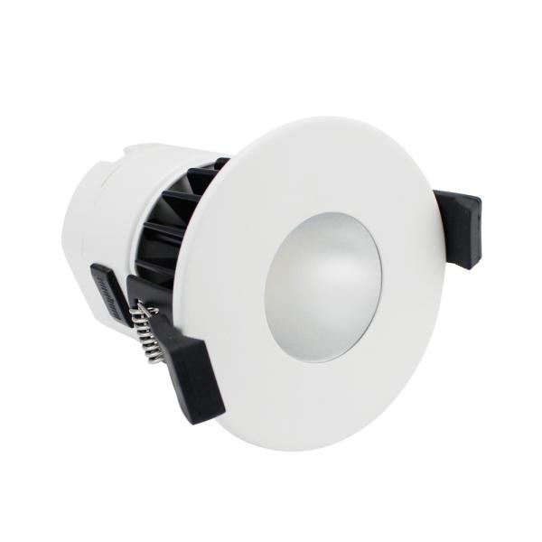 75x80mm 8W chrome Bathroom Square Dimmable Fire Rated LED Downlights