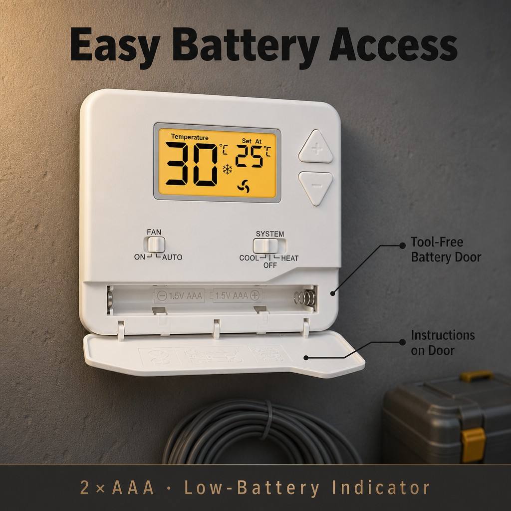 Miuputake ABS Housing Material Wired Programmable Thermostat The Ultimate Solution for Home Temperature Control