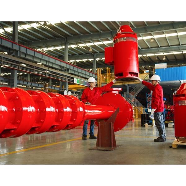 60HZ Electric Motor Driven Vertical Turbine Fire Pump 400GPM 227PSI