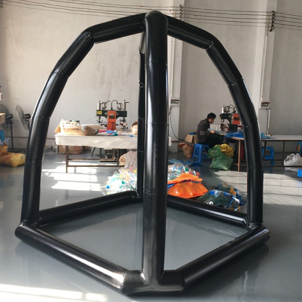 Roof Top Inflatable Tent with Skylight Four-Season Double Layer Camping Shelter PVC Material Custom Logo Custom Size