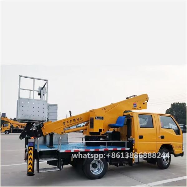 J MC 4*2 Machine de levage Plateforme élévatrice mobile à deux rangées Camion Plateforme de travail aérien Camion Machines de levage