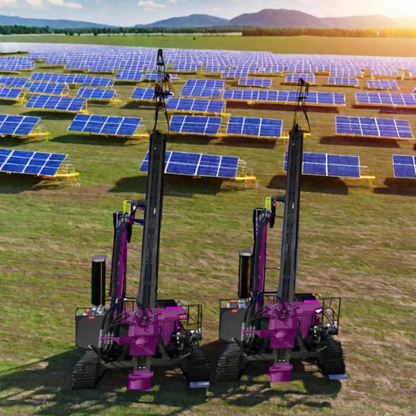 Solar Pile Driver Hydraulic Pile Driving Equipment Crawler Screw Pile Driver Machine