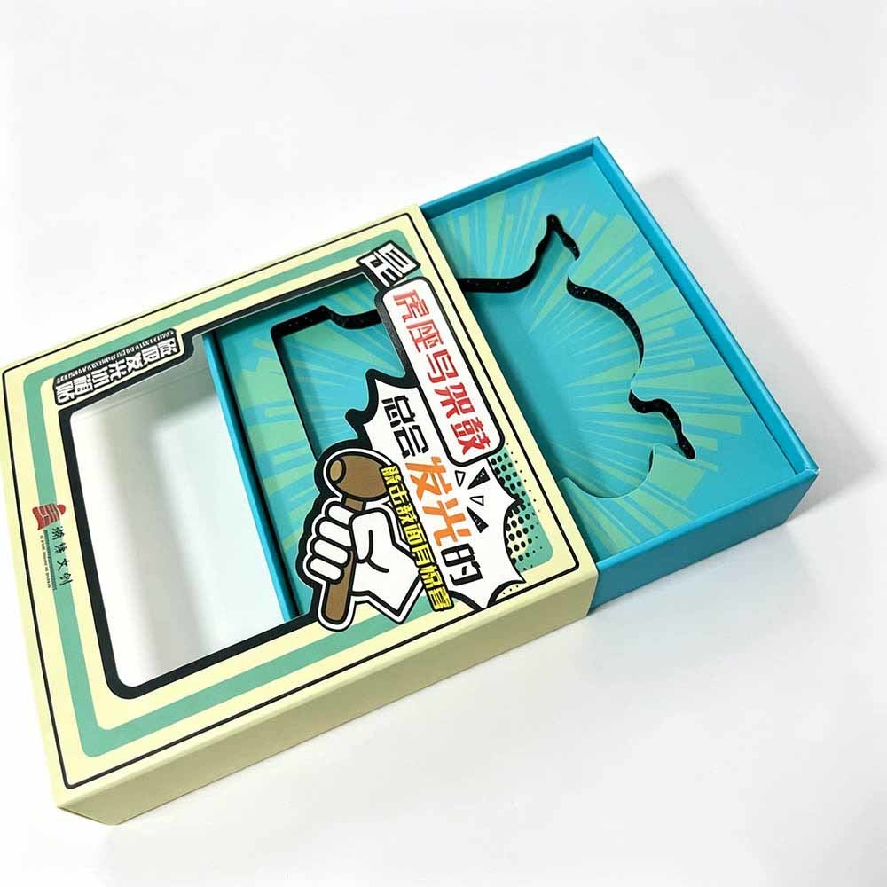 Sleeve Display Structure Custom Window Boxes Cosmetic Set Gift Packaging