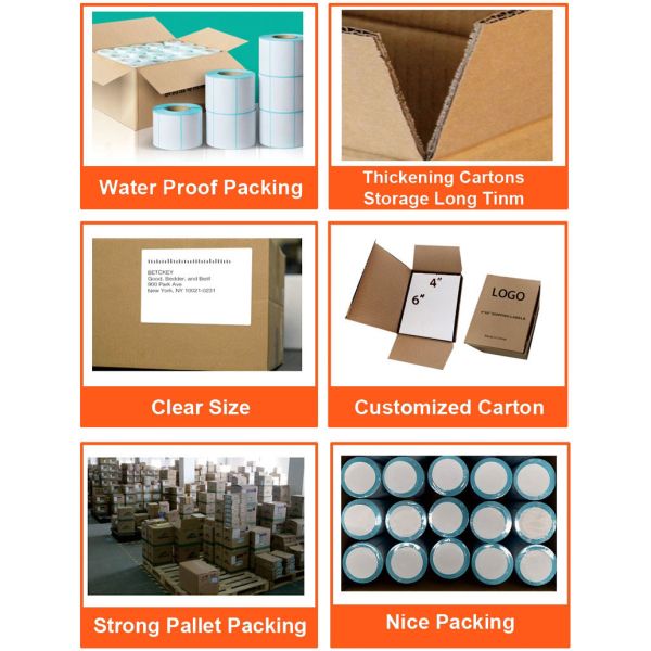Waterproof 60mm Thermal Printer Roll Paper for Barcode Printing