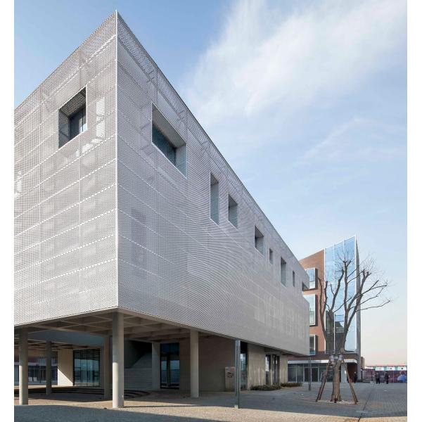 Aluminum Cladding Expanded Metal Mesh Panels 2.35mm Thick Powder Coated