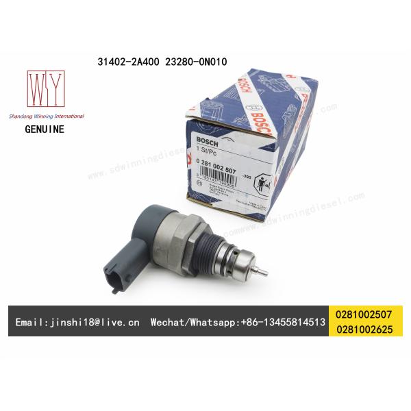 BOSCH GENUINE AND BRAND NEW DIESEL FUEL PUMP PRESSURE REGULATING VALVE 0281002507, 0281002625, 31402-2A400, 23280-0N010