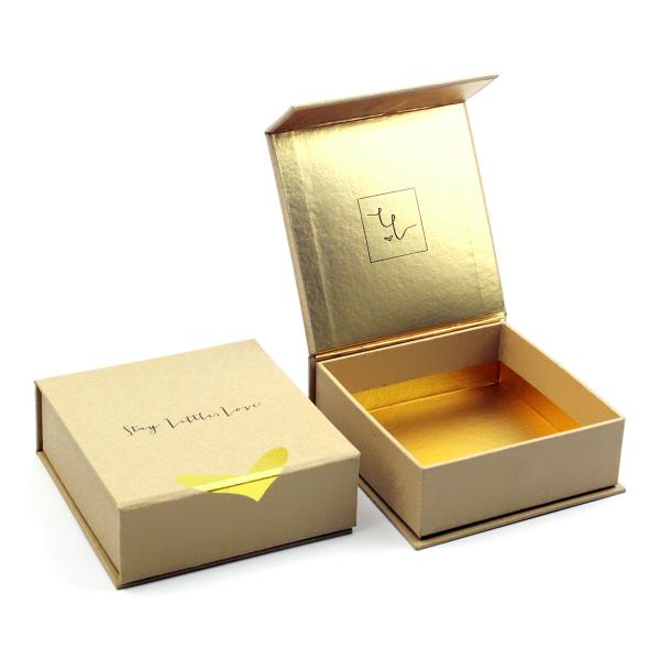 Подарочные коробки картона 2mm Kraft верхнего сегмента роскошные с крышкой магнита