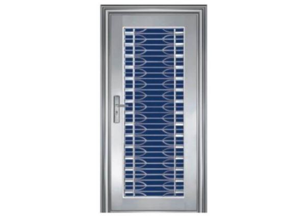 Waterproof Stainless Steel Entrance Doors , Custom Stainless Steel Doors Not Easy Deformed