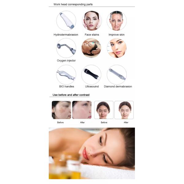 8 dans 1 soins de la peau hydrauliques de Dermabrasion Microdermabrasion de machine faciale multifonctionnelle de beauté