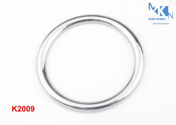 Nickle And Black Color O Ring Buckle Handbag Hardware Custom Logo OEM Or ODM