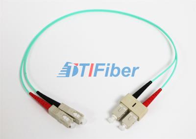 Perda alta de Retrun do cabo do Aqua OM4 2.0mm do cabo de remendo da fibra ótica de LSZH