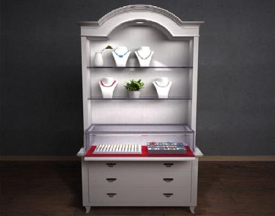 High End Jewelry Showcases / Jewellery Display Cabinets 13mm Tempered Glass Layer