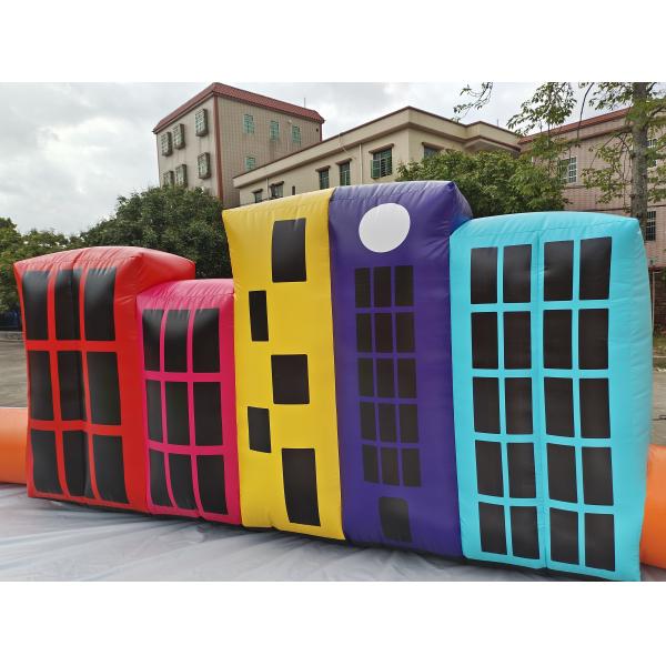 Коммерческая открытая надувная спортивная игра надувная симулируемая городская дорога надувная гоночная трасса воздушная трасса