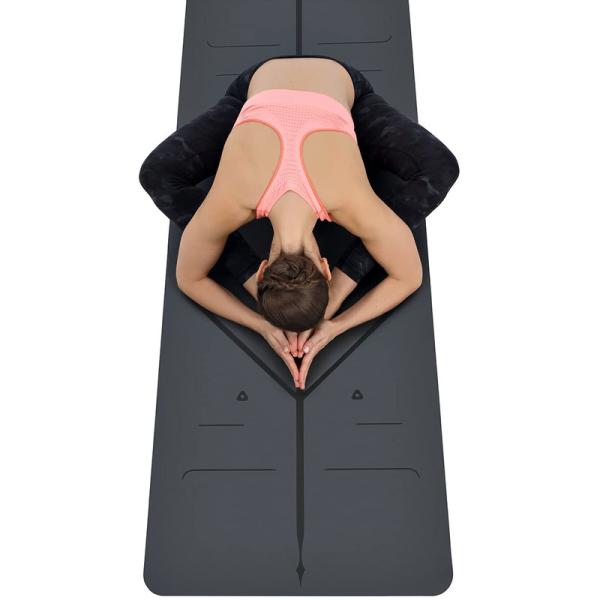 Eco Friendly Natural Rubber Yoga Mat Non Toxic For Home Office SGS Certified