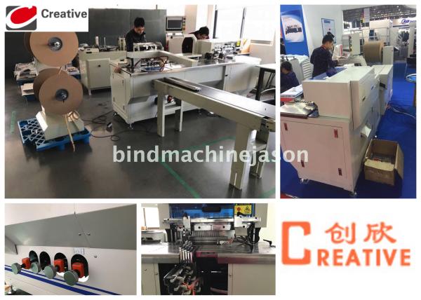 Professional double wire binding machine and punching PBW580 for print house
