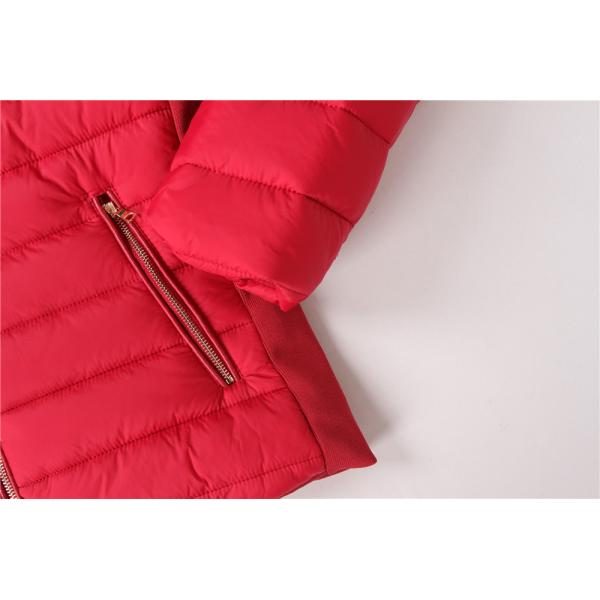 Black Padded Junior Girls Lightweight Puffer Jacket Multicolor