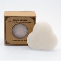 A esponja facial delicada da esponja facial vegetal Konjac da flor de Tripetal remove Whiteheads