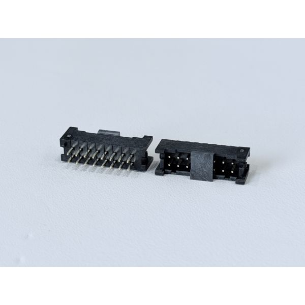 2×8 Pin Header Connector 2.00mm Pitch | Vertical PCB Mount with Post | Gold-Finished Electronic Signal Connector for PCB, Server, Automotive & Industrial Applications