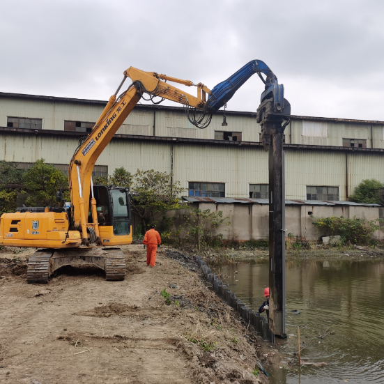 High-Efficiency Pile Hammer for 12m Steel Piles: Specialized Solar Pile Driver
