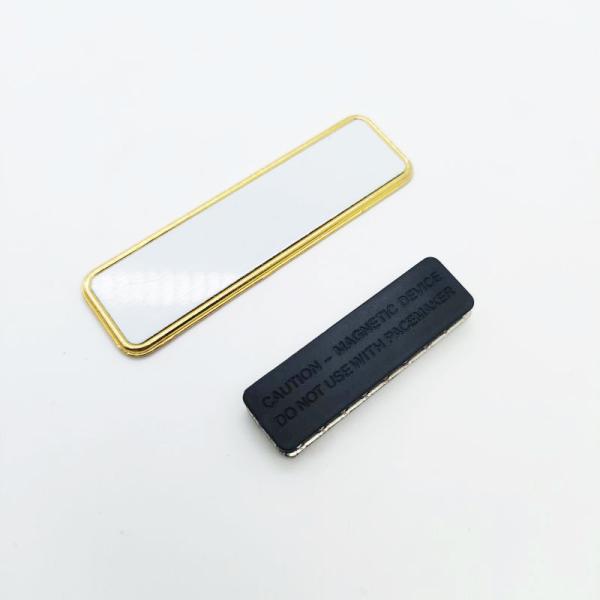 Reusable Blank Sublimation Name Badge Magnetic Name Tags Custom Logo