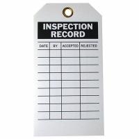 etiqueta del expediente de inspección del cierre de la seguridad del poliéster de 5 3/4inx3in