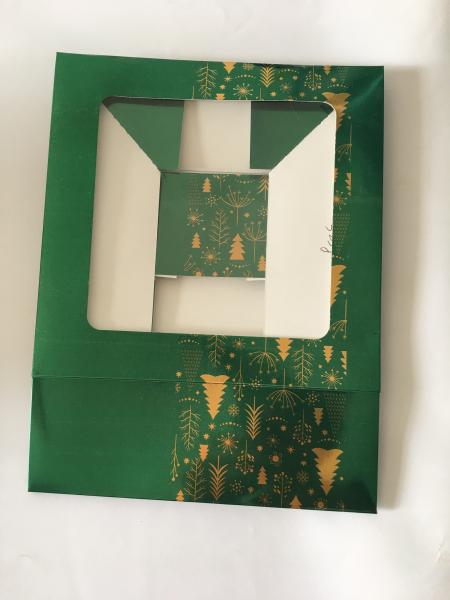 Paper folding shipped boxes with PVC window for cosmetic packaging, made of art paper+blister