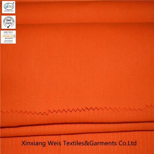 Orange Modacrylic Cotton 250gsm Anti Static Cloth 