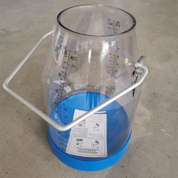 Rust Resistant 25L Clear Milking Bucket Pail Durable for Smooth Milking Operations