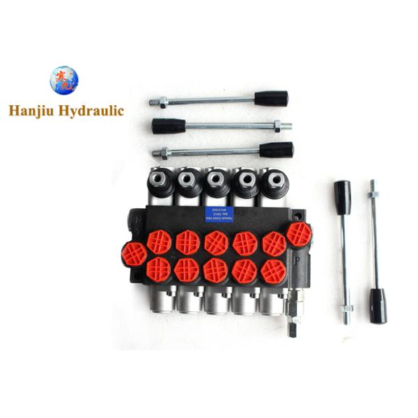 5bank Hydraulic Valve 40Liters Car Transports Monoblock Valve For Car Carrier Trailer
