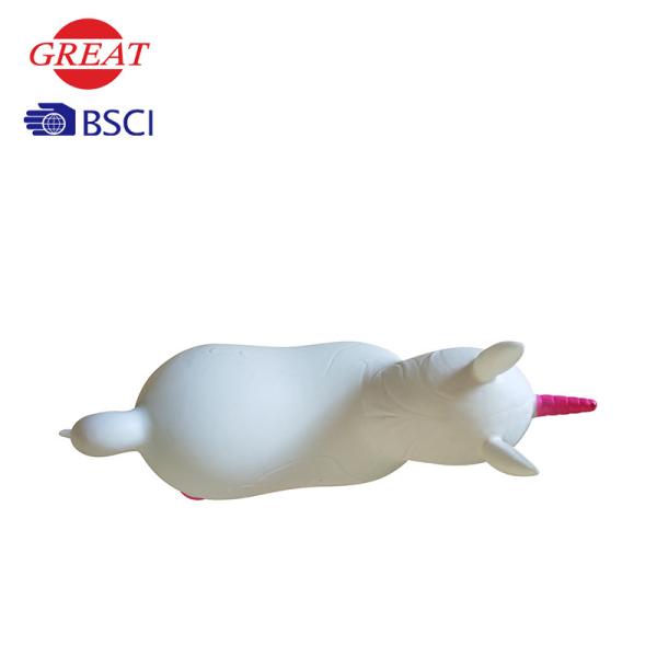 Snow Unicorn Hopper Ball , Ecofriendly PVC Inflatable Animal Hopper