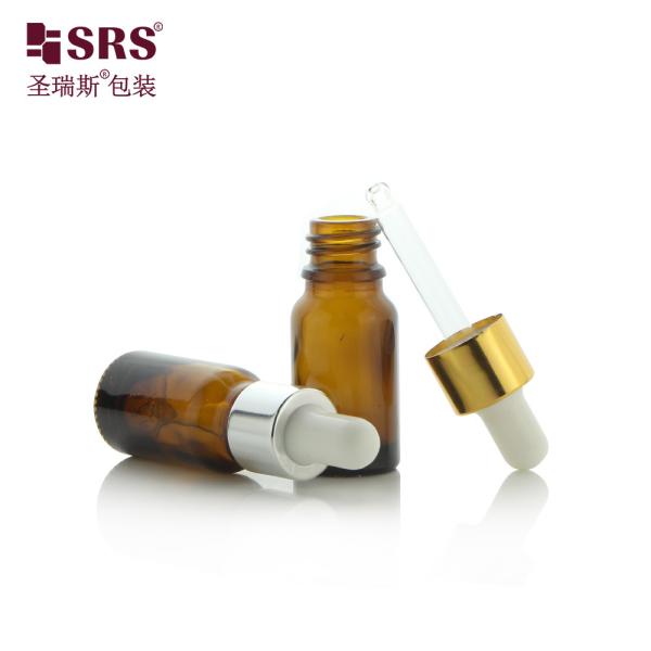 Small Size Travel Pocket Face Serum Essential Oil Glass Dropper Bottle 10ml
