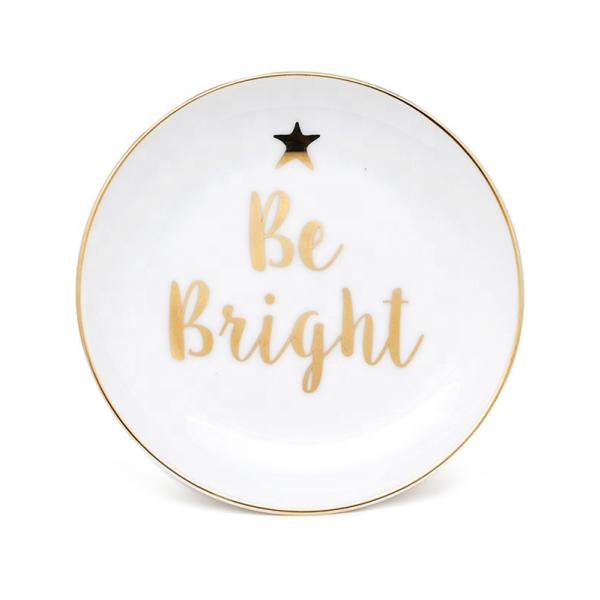 Сладкий белый на заказ Керамическая плита Печать дизайны Керамическая плита на Рождество