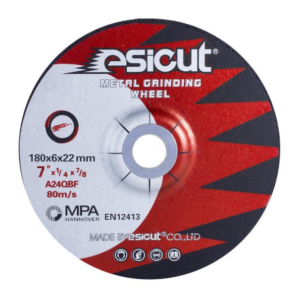 roda de lustro do abrasivo de 180X6X22mm disco de moedura de 7 polegadas para de aço inoxidável