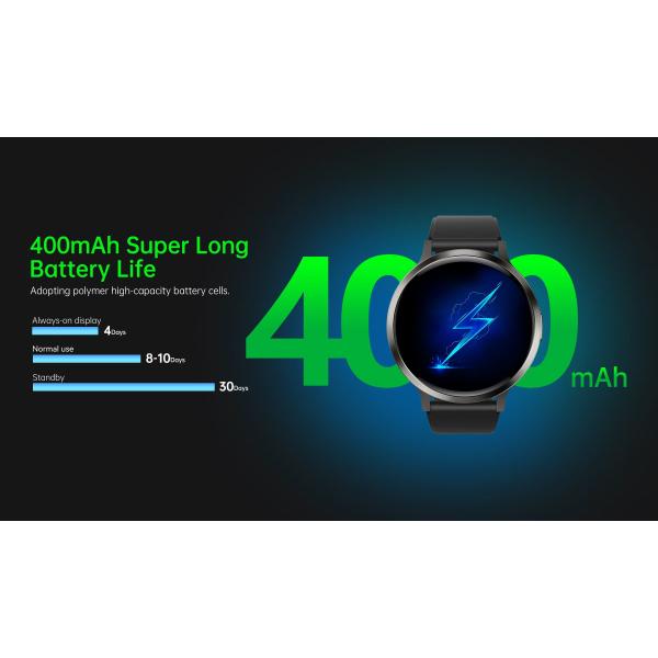 DM90 Hombres Smart Watch 1.73 pulgadas Ultra delgado Smartwatch 400mAh batería