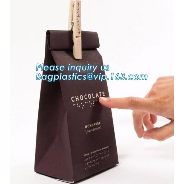 ECO Friendly Bread Paper Bag/Snack Food Packaging/Brown Kraft Paper Bags,Print Logo Cloth Foods Bread Packaging Brown Kr