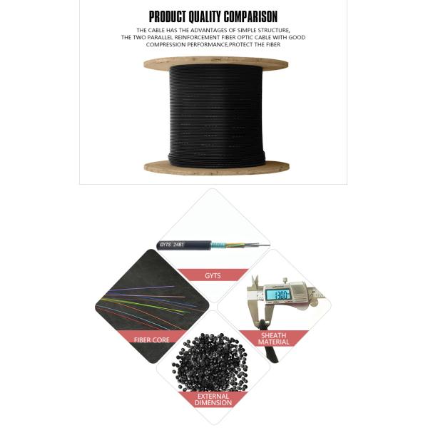 GYTS Fiber Optic Cable Underground GYTS PSP Steel Tape Armoured Single Mode