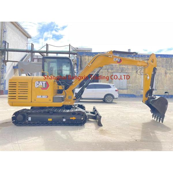 Made CAT 305.5E2 Mini Excavator with Original Hydraulic Cylinder in Good Condition