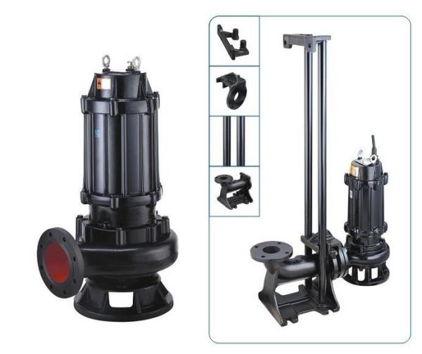 WQ Bomba submersível de esgoto 10m3/h -1300m3/h Bomba de água suja de ferro fundido