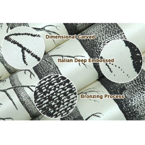 Преимущественные заволакивания стены дерева березы современные/обои на живущая комната 0.53*10M