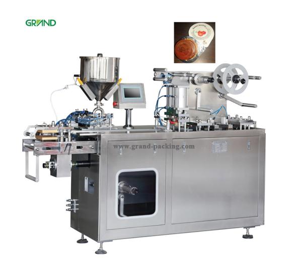 Honey Filling Blister Packing Machine DPP 150 Automatic Small Stroke Range 50~120 Mm