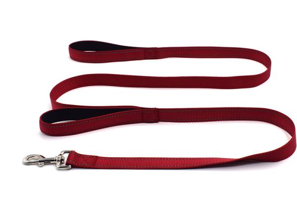 Double Handle Anti Shock Stretchy Strong Bungee Nylon Dog Leash Easy Walk Dog Leash