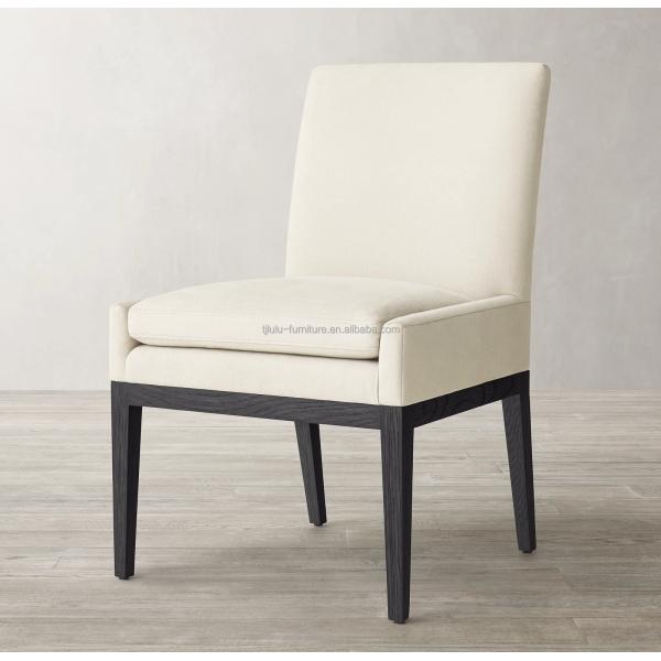 Silla de comedor de madera tapizada para restaurante y hotel moderno