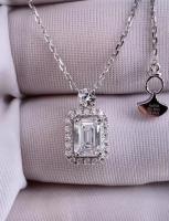 Émeraude Laboratoire créé pendentif diamant Collier Laboratoire Déposer des bijoux diamant Pendentif