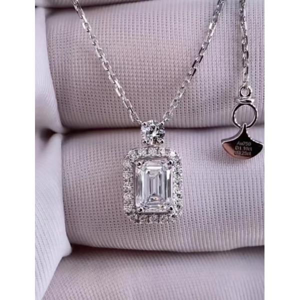 Эмеральд Лаб создал бриллиантовый подвесок ожерелье Лаб бриллиант ювелирные украшения подвесок