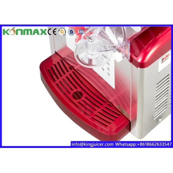 Red Color Deluxe Electric Ice Slush Machine , Luxury Cube Small Slush Machine