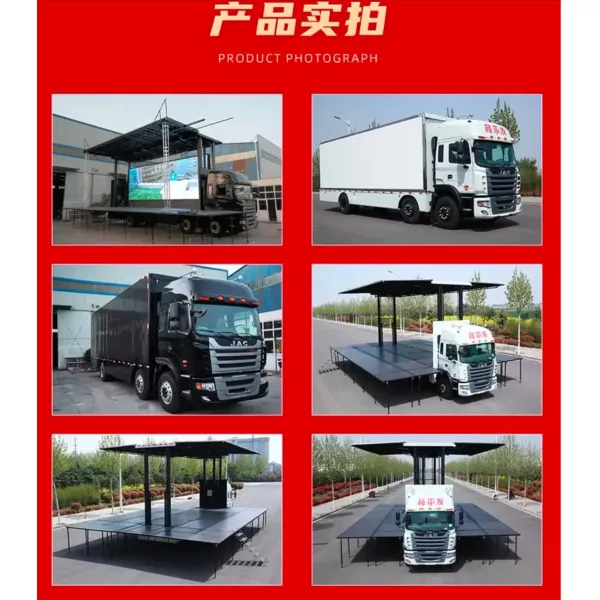 Good Price Three-Sides Expansion Mobile Stage Truck for Roadshow and Advertising