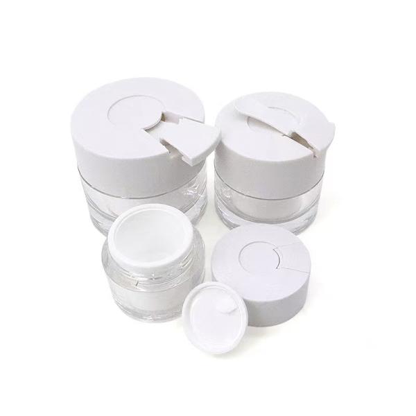 Tarro de crema acrílico de 30 g y 50 g con cuchara para cosméticos